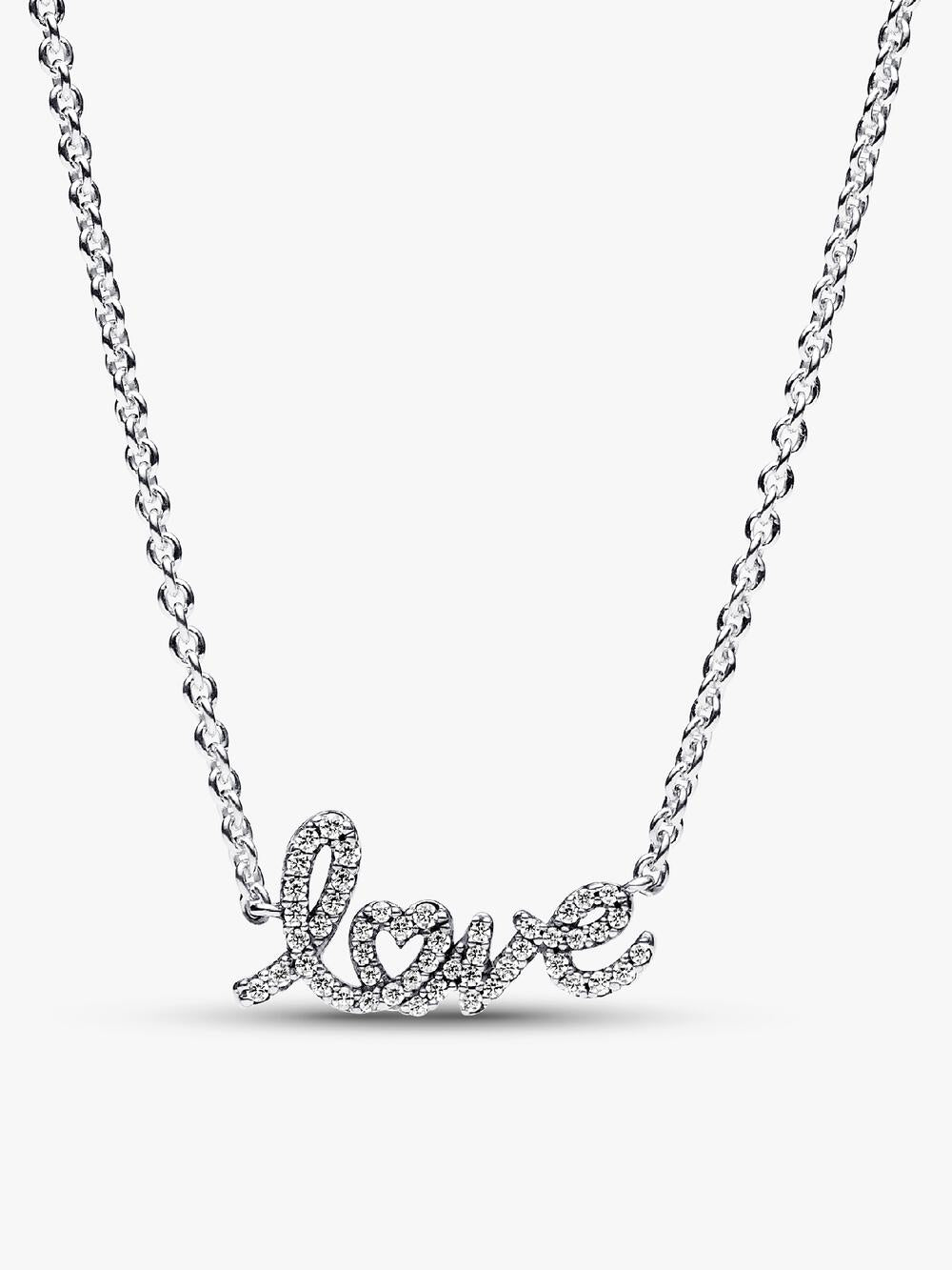 Pandora Moments Heart Clasp Snake Chain Necklace